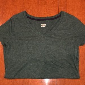 Forrest green v-neck